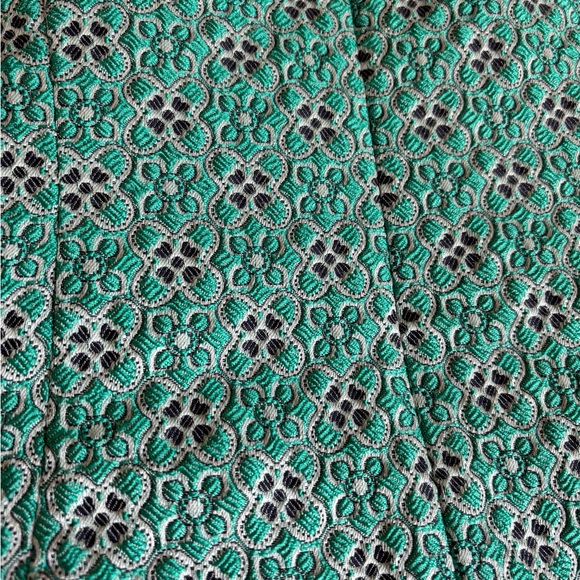 Banana Republic Teal Pattern Textured Sleeveless Sheath Dress Size 10 - Picture 4 of 6